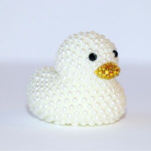 Pearl Rhinestone Jeep Rubber Duck, Rubber Ducky, Jeep Ducking, Glow in the Dark